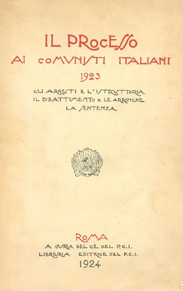 Il processo ai comunisti italiani 1923