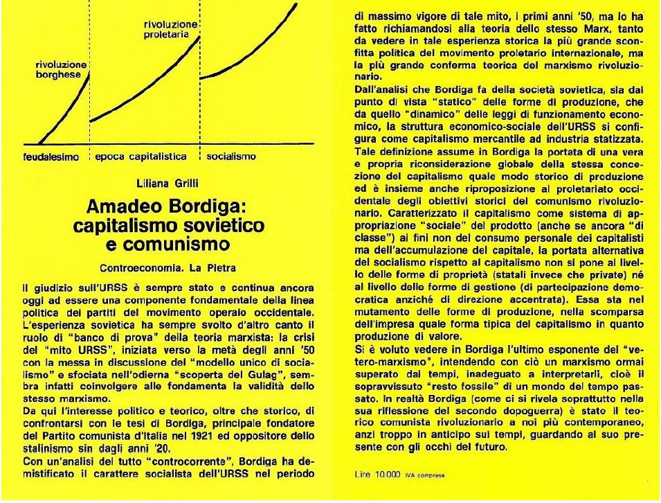 Amadeo Bordiga: capitalismo sovietico e comunismo